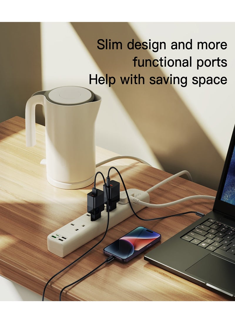 Yesido - Yesido MC15 Splitter AC Multi-socket Smart Power Socket Hub With USB PD QC Fast Charging - White - Image 1