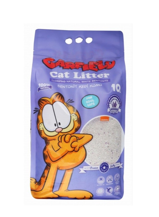 White Bentonite Clumping Cat Litter Lavender Scent10 L