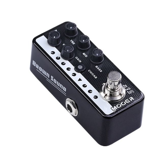 MOOER M015 Brown Sound Micro Preamp Pedal, Modelled after Peavey 5150 MKⅠ, Dual Channel Amp Simulator With Built-in Cabinet  Simulation - Image 3