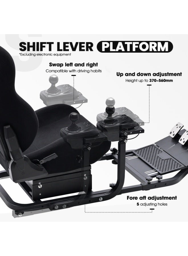 Dardoo Universal Racing Simulator Cockpit with Adjustable Seat | for Logitech G29/G920/G923 & Thrustmaster T300RS/T500RS/TX | Sim Racing Cockpit Frame Only - Image 5