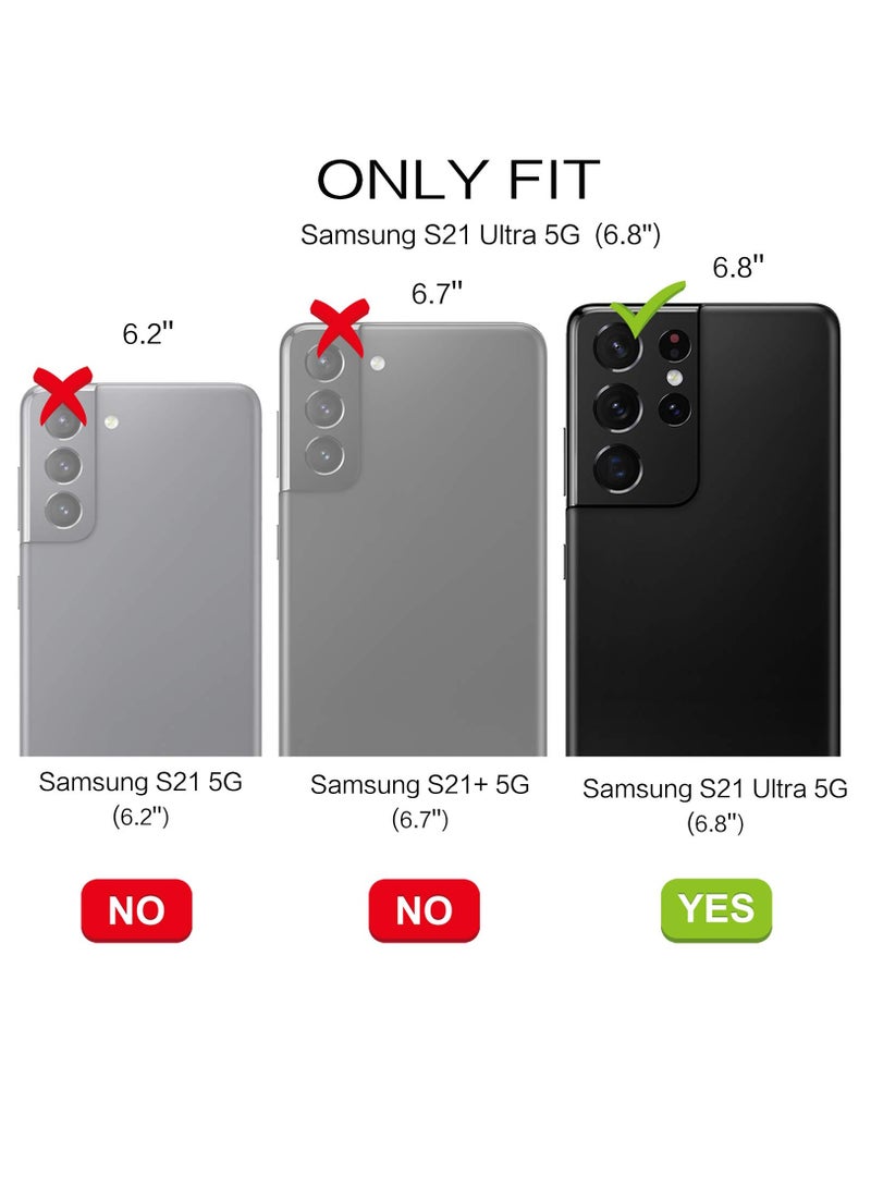 BORTONY Samsung Galaxy S21 Ultra Case Magsafe Case Support Wireless Charging Electroplated S21 Ultra Case Soft TPU Shockproof Camera Lens Protective Case for Samsung Galaxy S21 Ultra - Image 2