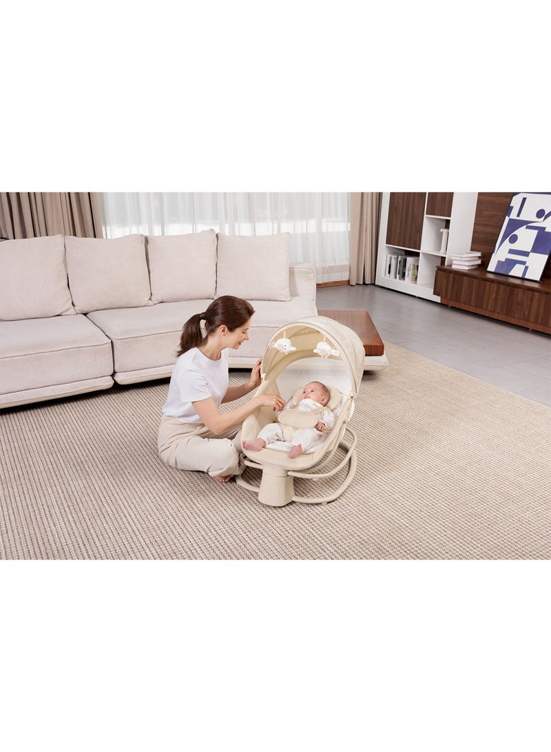 Mastela 4-in-1 Adjustable Seat with Bluetooth App Control, Detachable Independent Rocking Chair - Image 1