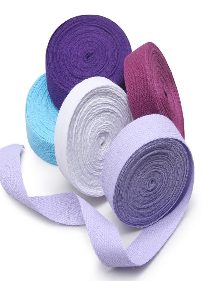 SEMINI 3/4'' Wide 21 Mixed Color 42 Yards Twill Cotton Ribbon Herringbone Bias Tape Natural Webbing Tape for Sewing Binding Gift Wrapping DIY Crafts Sewing Home Decoration (3/4inch(2cm)) - Image 5