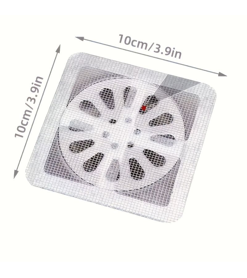19 Count Self Adhesive Bathroom Hair Filter Toilet Drain Screen Kitchen Anti Clogging Insect Proof Sink Pad - Image 3
