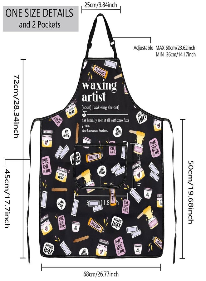 MBMSO Waxing Artist Gifts Esthetician Waxing Apron for Waxing Lovers Cosmetologist Apron Skin Care Gifts Wax Specialist Gifts (Wax Artist Apron-b) - Image 2