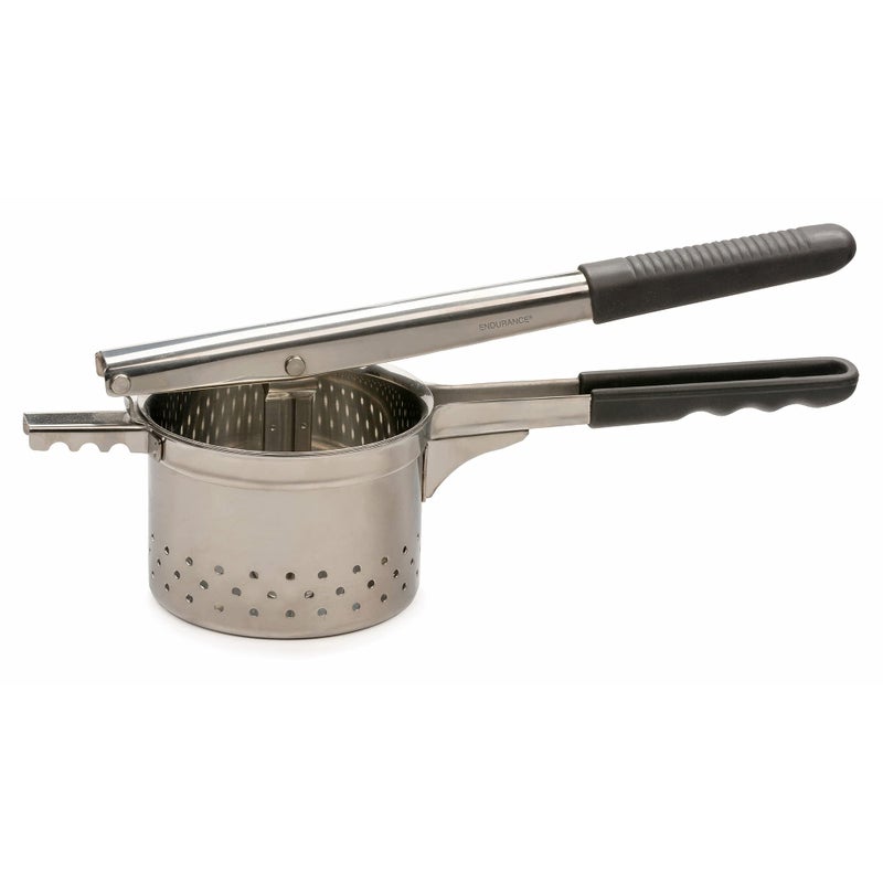 RSVP International RSVP International Endurance Jumbo Potato Ricer  Mash Potatoes Fruits Vegetables  More  Extra Large Ricing Basket  Pot Resting Extension  Dishwasher Safe 