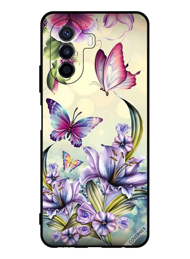 Covernex Protective Case Cover For Huawei nova Y70 Beautiful Flowers & Butterflies - Image 1