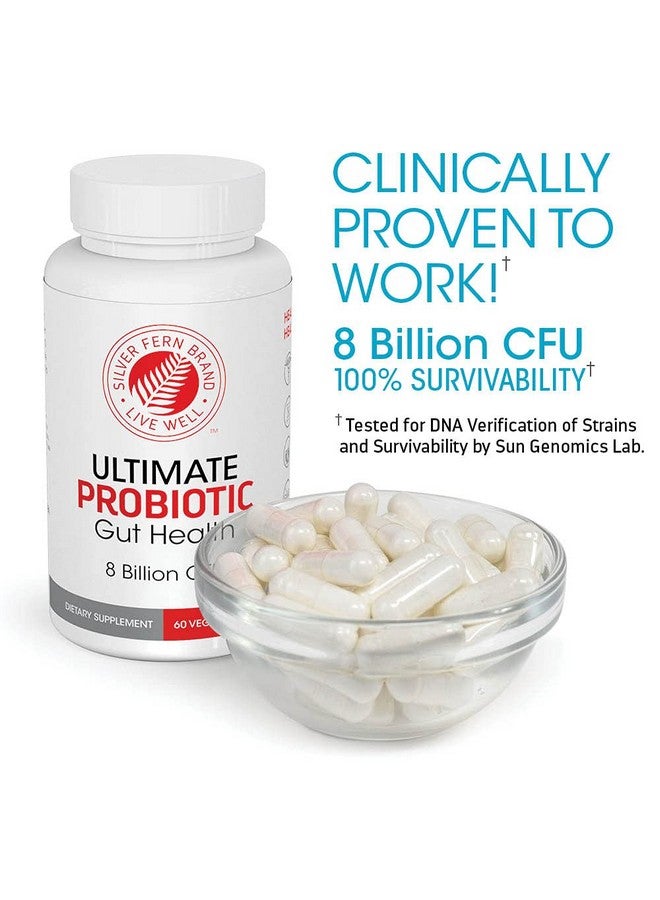 Silver Fern Ultimate Probiotic Supplement Vegicaps Daily Metabolic Restoration Proven Survivability Dna Verified Multistrain Bacillus Probiotic Capsules 1 Bottle 60 Capsules - Image 2