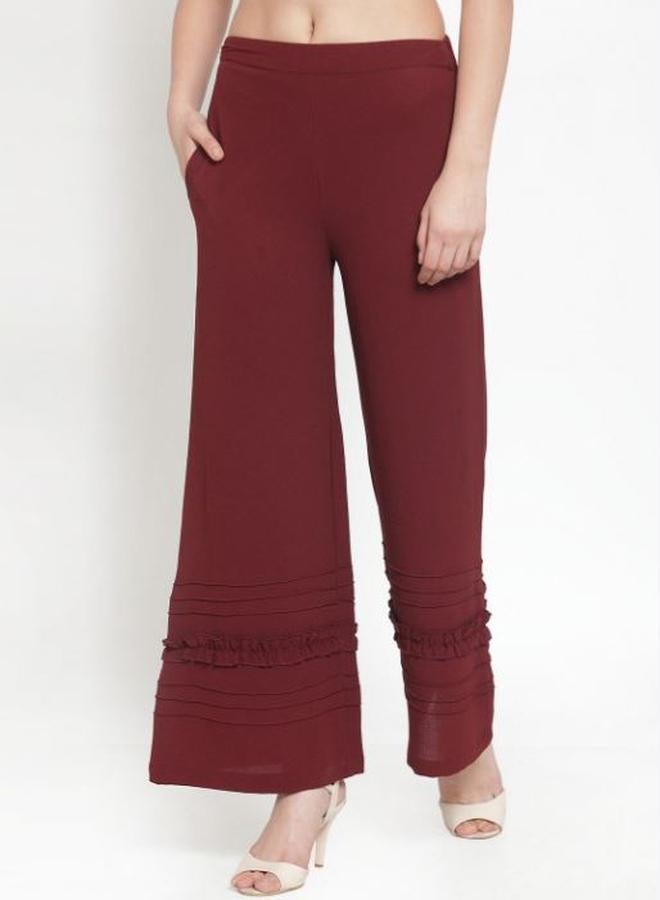 كاجوالي كاسواللي بالازو واسع بأطراف مكشكشة - Image 1