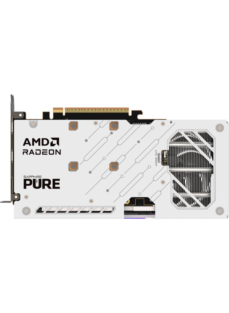 PURE AMD Radeon RX 9060 XT Graphics Card, 16GB GDDR6 128-Bit Memory, 3290 MHz Boost Clock, 2048 Stream Processors, 20 Gbps Memory Speed, PCI-Express 5.0 x16 | 11350-02-20G