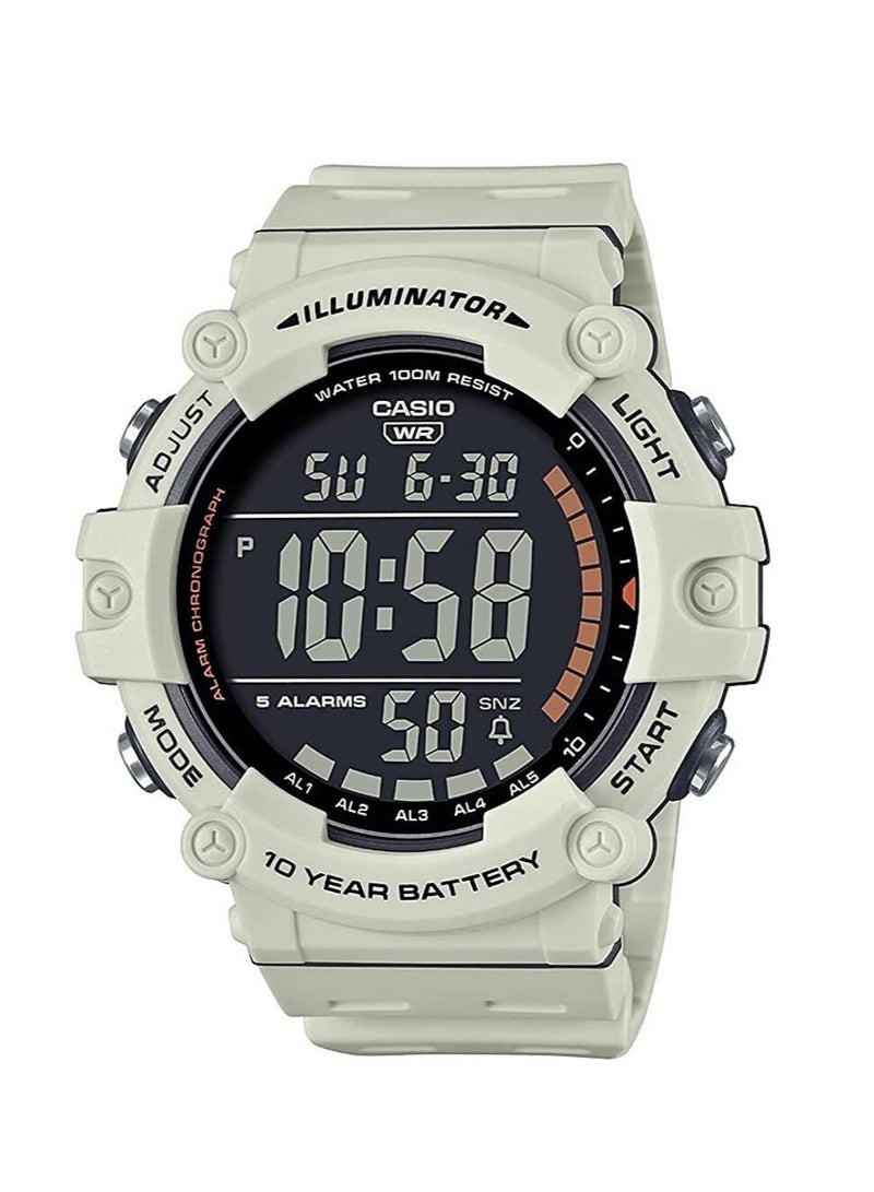 CASIO ساعة رجالية من الراتنج ستريب رقمية بمينا أسود AE-1500WH-8B2 - Image 1