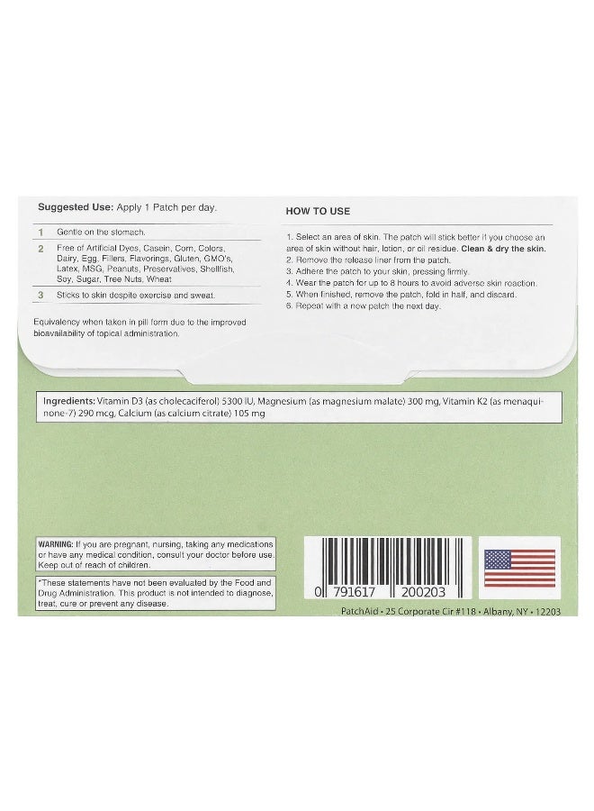 PatchAid PatchAid, Vitamin D3 Patch, 30 Patches  - Image 2