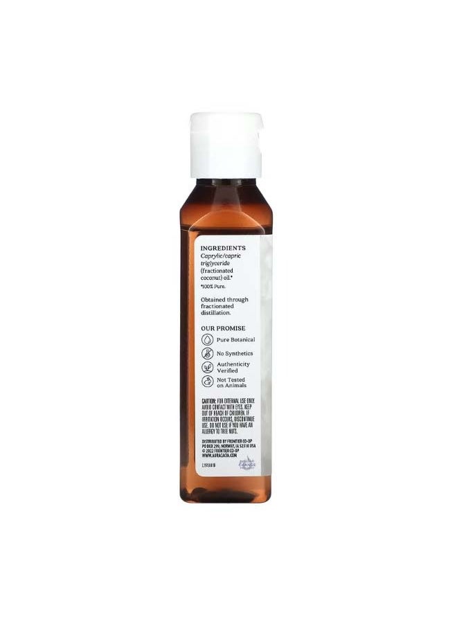 Aura Cacia Fractionated Skin Care Oil  Coconut  4 fl oz 118 ml  - Image 2
