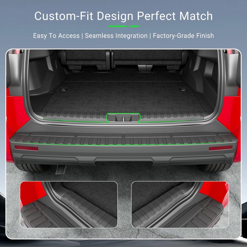 xipoqix Rear Bumper Protector Compatible with 2025 2026 Toyota 4Runner Rear Bumper Guard TPE Trunk Sill Protector Replacement for 2025 2026 Toyota 4Runner Accessories - Image 2