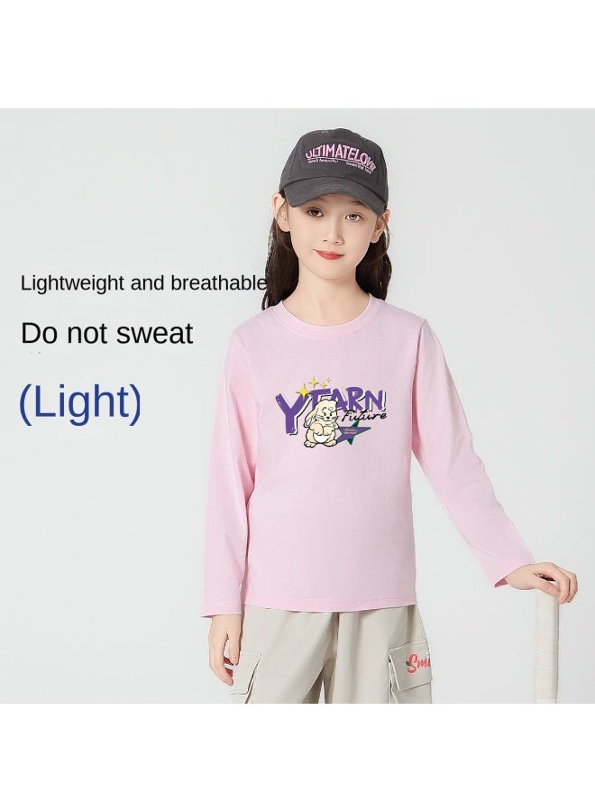 Badibadi Boys T-shirt, Cotton Spring/autumn Style, Mid-to-large Boys' Round Neck Breathable Long Sleeve Top, Running Shirt, Cool And Comfortable - Image 2