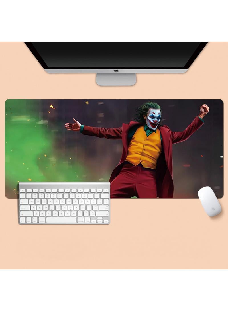Y&D Joker Anime Movie Characters Gaming Mouse Pad Extended Large Mat Desk Pad Stitched Edges Mousepad Long Mouse Pad And Non-Slip Rubber Base Mice Pad 800X300X4mm 