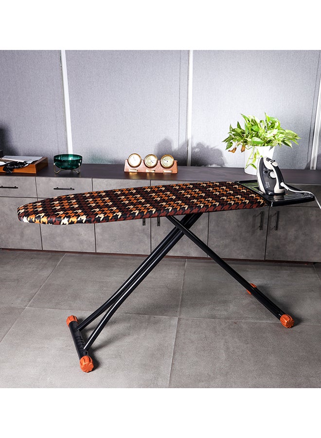 Royalford Portable Mesh Ironing Board With Steam Iron Rest And Heat Resistant Metallic Cover Multicolour - Image 3