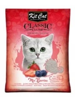 Kit Cat Classic sand for cats with the smell of berries and strawberries 10 liters 