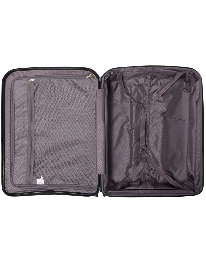 Echolac Black Lordnorth 3-Piece (58+68+77 Cm) Hardcase 4-Double Wheeled Expandable Luggage Trolley Set - Black  | Best Price UAE