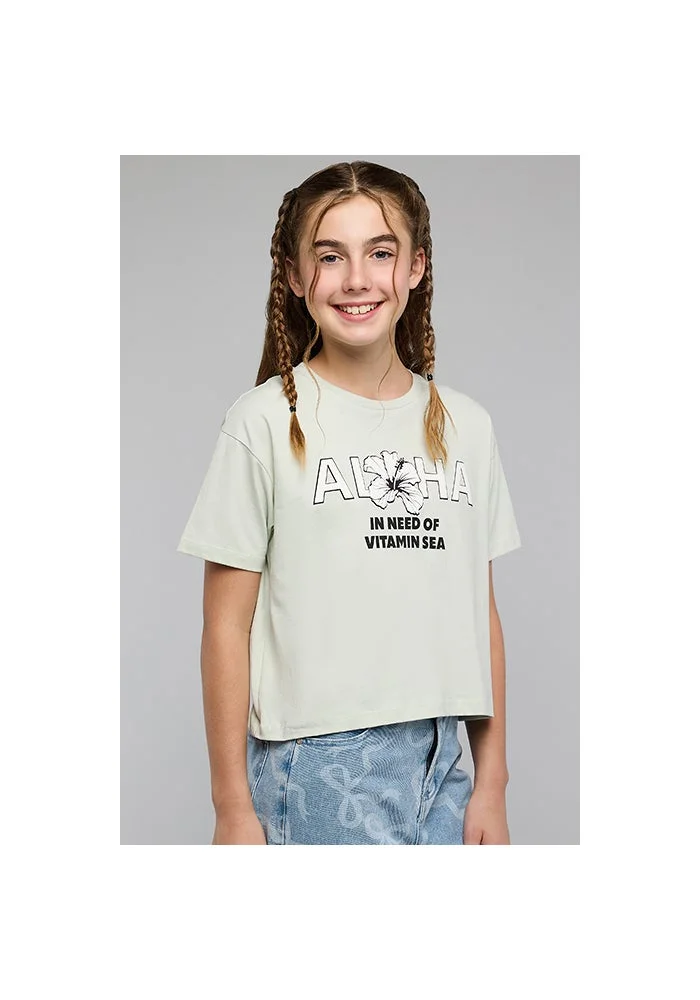 R&b Printed T-Shirt with Crew Neck and Short Sleeves