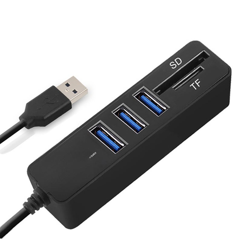 موزع USB JDL-HSD5 مع واجهة متعددة مدخلات 3/6 منافذ اختيارية USB 2.0 عالي السرعة صغير قارئ بطاقات SD TF 2 في 1 لأجهزة الكمبيوتر المحمولة - Image 1