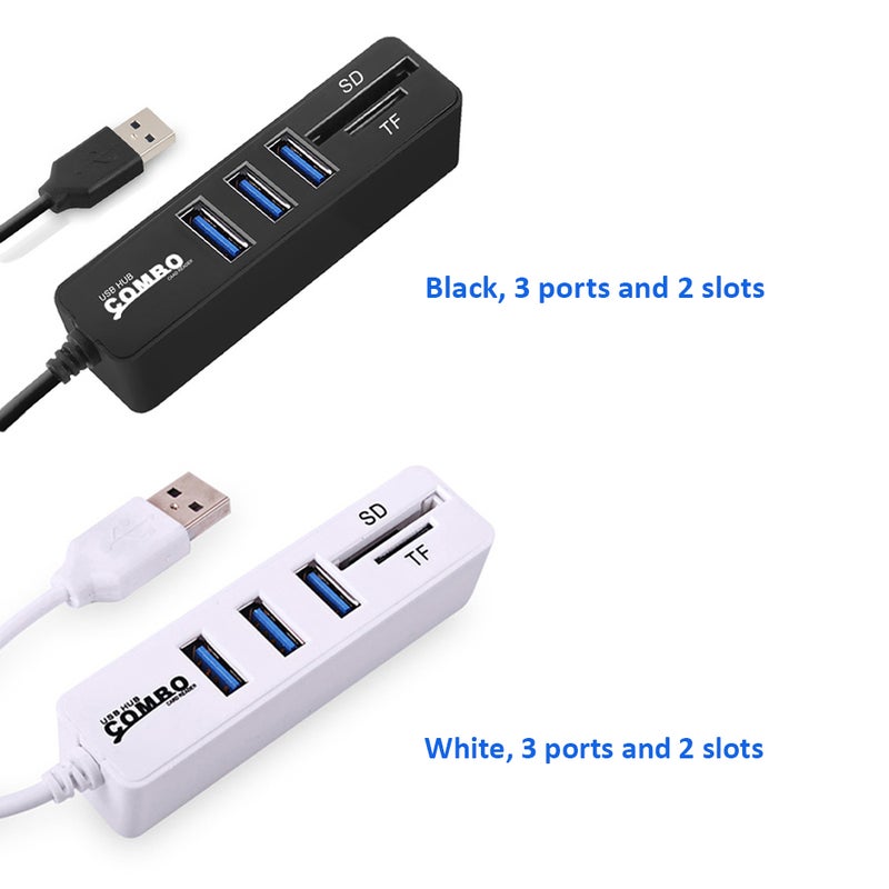 موزع USB JDL-HSD5 مع واجهة متعددة مدخلات 3/6 منافذ اختيارية USB 2.0 عالي السرعة صغير قارئ بطاقات SD TF 2 في 1 لأجهزة الكمبيوتر المحمولة - Image 4