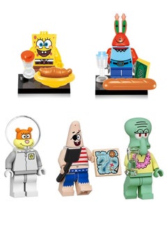 LEGO SpongeBob, SpongeBob Figures - Patrick, Squidward, and Krabby Patty, LEGO Minifigures with Accessories, LEGO SpongeBob, Figures of Patrick, Squidward, and Krabby Patty, LEGO Minifigures with Accessories, LEGO Blocks for Kids, LEGO for Children