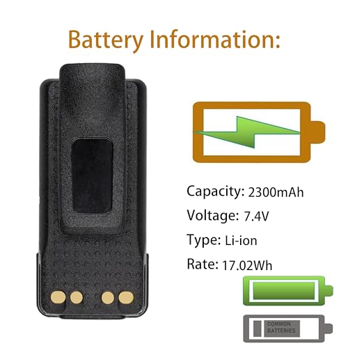 CS BATTERY APX4000 Replacement Battery for Motorola APX-2000 APX-3000 XPR 3300 Radios,fits NTN8128A NNTN8129AR - Image 3