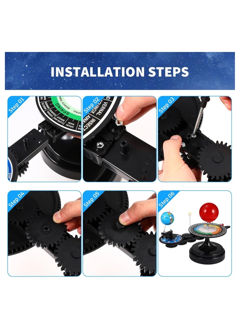 Generic - DIY Solar System Model Kit for Kids - Sun, Earth, and Moon Orbital Model, Educational Planetarium Mobile Model for Astronomy Learning and Exploration. - Image 1