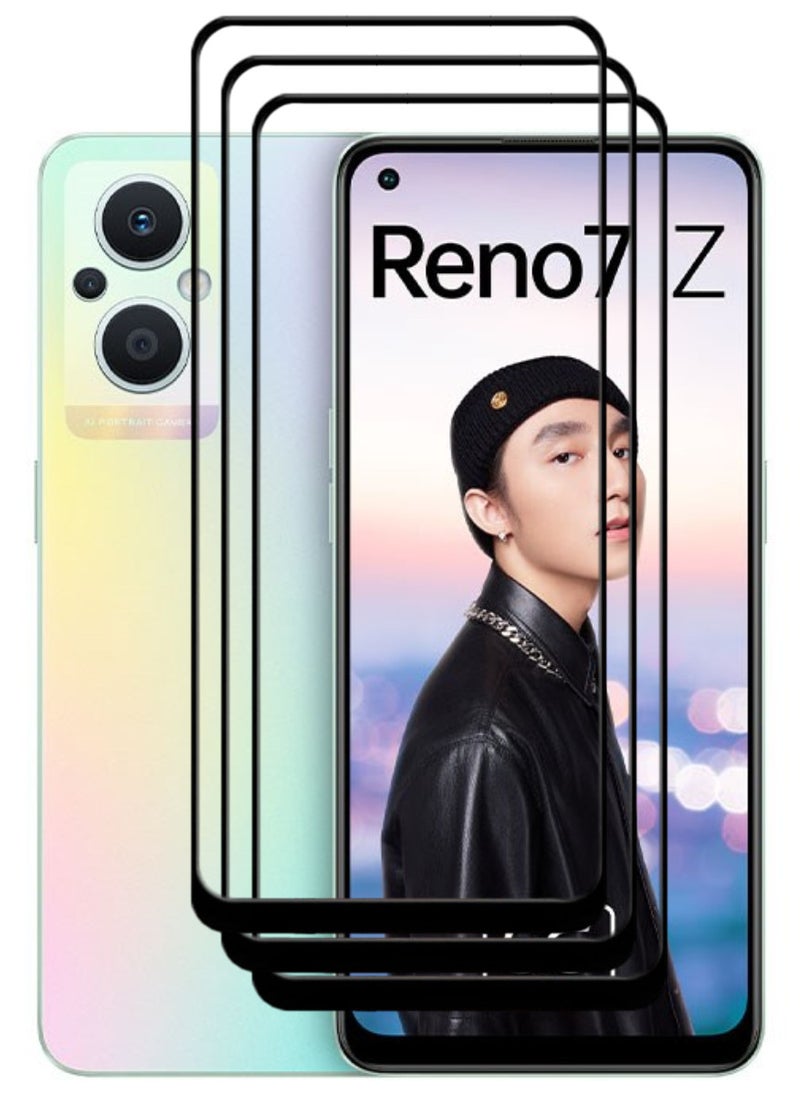 ACLIX 3 Pieces Antistatic ESD Dustproof Premium Quality High Definition Tempered Glass Screen Protector Designed For Oppo Reno7 Z 5G - Image 1