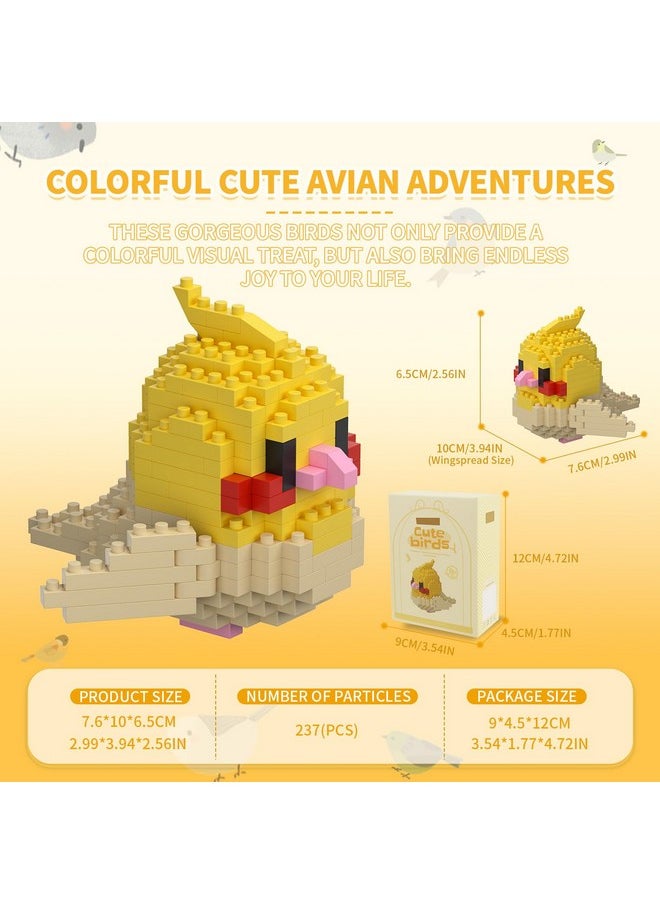 BOROLA BOROLA Micro Parrot Building Sets Cute Bird Parrot-Themed Mini Blocks Collection Vibrant Creativity Toy for Kids Fun Building Toys(Xuan Feng Style A Parrot Blocks)  - Image 2