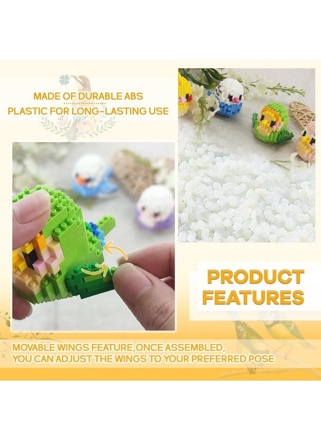BOROLA BOROLA Micro Parrot Building Sets Cute Bird Parrot-Themed Mini Blocks Collection Vibrant Creativity Toy for Kids Fun Building Toys(Xuan Feng Style A Parrot Blocks)  - Image 4