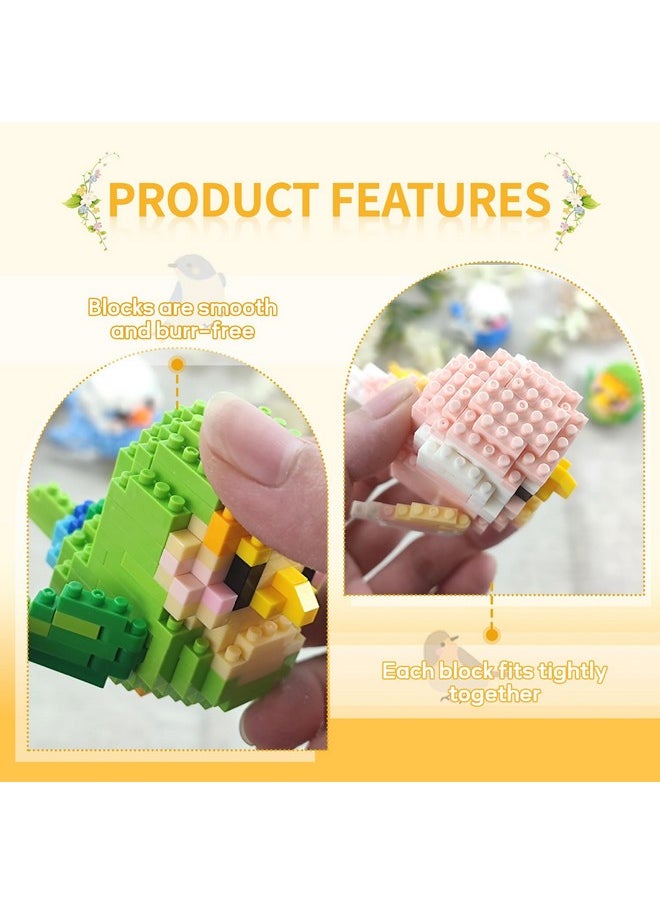 BOROLA BOROLA Micro Parrot Building Sets Cute Bird Parrot-Themed Mini Blocks Collection Vibrant Creativity Toy for Kids Fun Building Toys(Xuan Feng Style A Parrot Blocks)  - Image 3