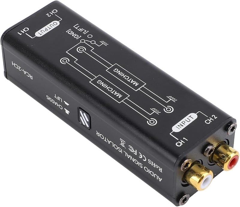 Aluminium Alloy Buzz Eliminator Ground Noise Filter For Conference Studio Home Theater - Image 4