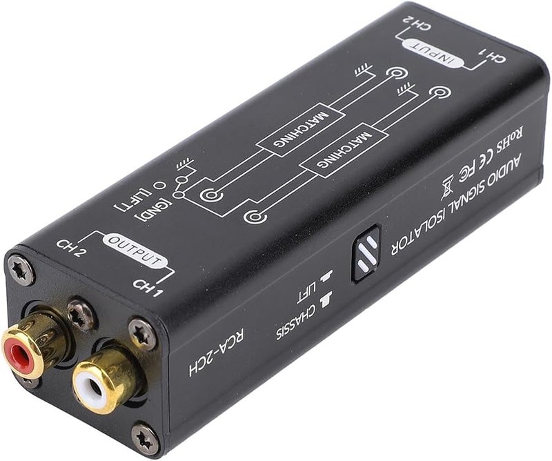 Aluminium Alloy Buzz Eliminator Ground Noise Filter For Conference Studio Home Theater - Image 3