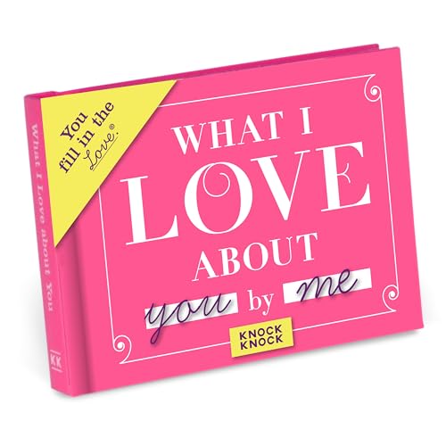 Knock Knock What I Love about You Book Fill in the Love Fill-in-the-Blank Gift Journal, 4.5 x 3.25-Inches - Image 1