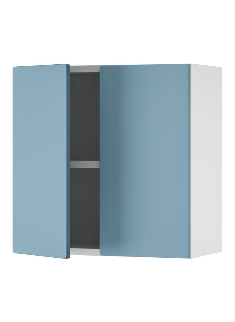 Trofast Wall Cabinet, White & Blue With 1 Shelf, 60X32X60 Cm 