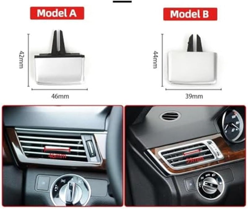 DEMULAX Car A/C Air Vent Grille Tab Clip for Mercedes-Benz E-Class - Image 3