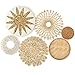 Unittype Unittype Set of 6 Wall Basket Decor Rattan Wall Decor Flat Round Boho Wall Decor Hanging Wall Basket Wall Decor Wicker  - Image 2