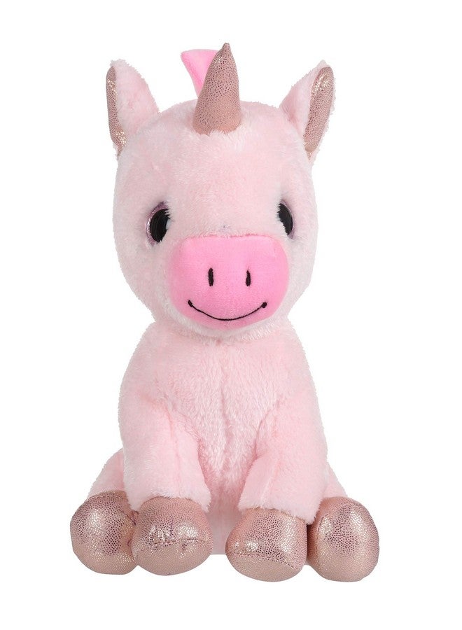 Mirada Enchanting Pink Unicorn Soft Toy for Girls/Kids | Floppy and Glittery with Sparkling Horn | Soft Stuffed Plush Animal | - 25cm - Image 1
