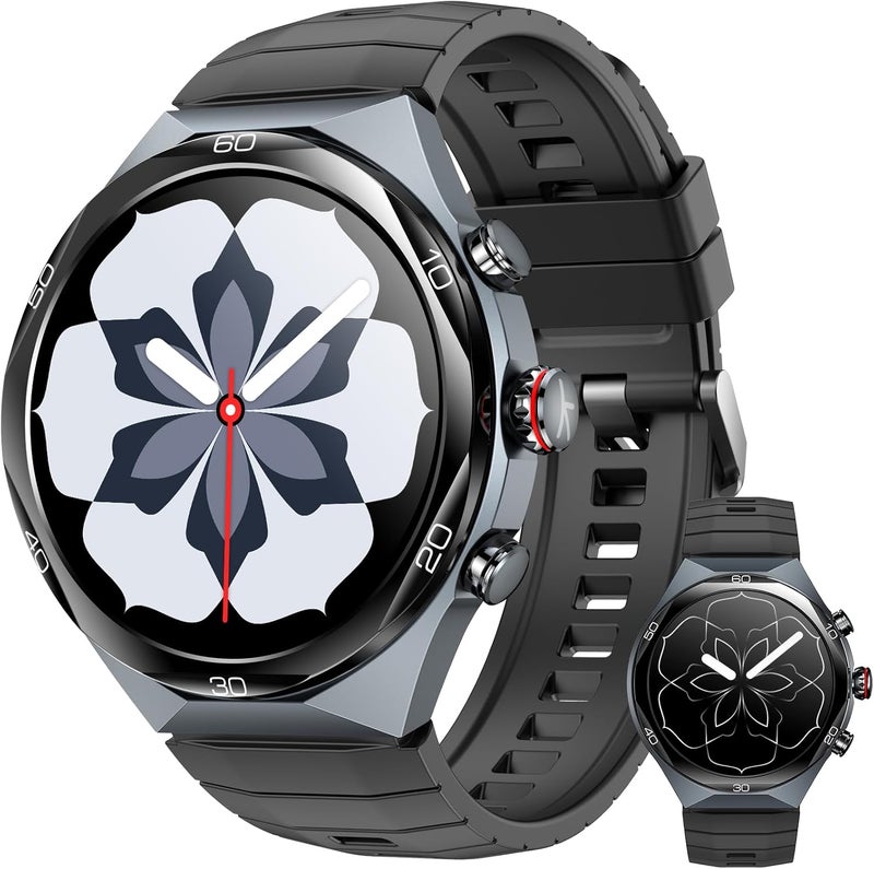 KIESLECT AI Smart Watch 1.46" AOD Display GPS Bluetooth Calls Zero-Delay Smart Watches for Men Video Watch Face 14-Day Battery 5ATM Waterproof, 180+ Sports Modes Elite 2 - Image 1