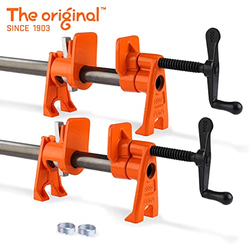 PONY PRO 2Pack HeavyDuty Wood Gluing Pipe Clamp Fixture for 34 Inch Black Pipe - Image 3
