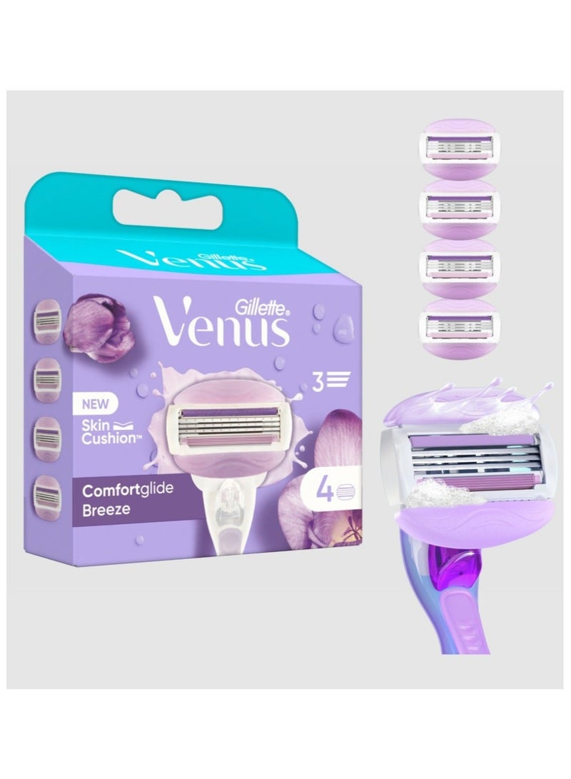 Venus Gillette Venus ComfortGlide Breeze razor x4 - Image 3