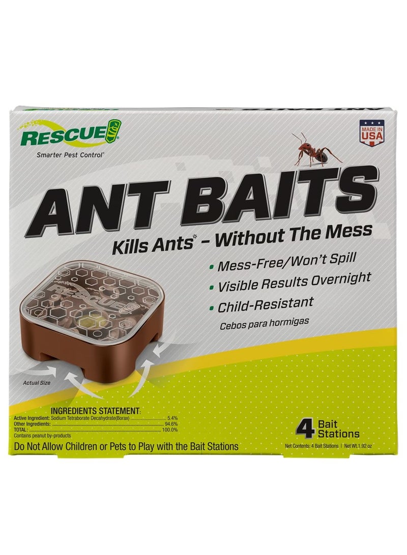 RESCUE Ant Baits 4 Bait Stations - Image 1