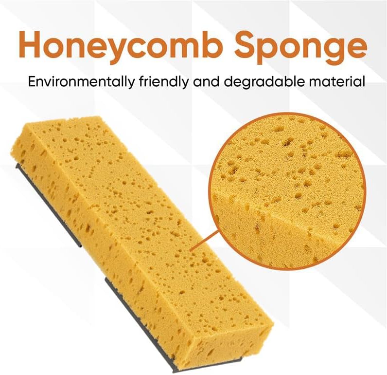Superio Sponge Mop Refill for Mop 871 Only 9"x3" Screws: 6.5" Apart, 4 Pack - Image 4