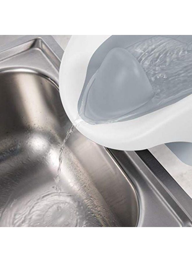 سامر إنفانت حوض استحمام كلين رينس للأطفال، من عمر يوم فما فوق، رمادي/ أبيض - Image 3