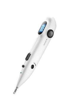 SYOSI Electronic Acupuncture Pen, Electric Acupressure Pen, Powerful Meridian Energy Pulse Massage Pen, Rechargeable Meridian Finder Acupoints Automatically Relief Pain Tools with 2 Massage Heads  - Image 1