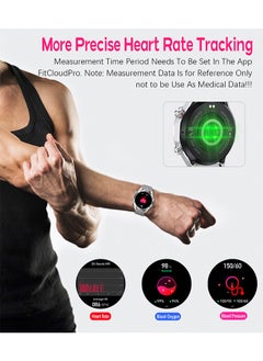 RollsTimi  Smart Watch for Men 1.52" HD Military Sports Fitness Tracker Men's Smartwatch for Men with LED Flashlight, IP67 Waterproof Smartwatch with Heart Rate Sleep Monitor for iOS Android  - Image 3