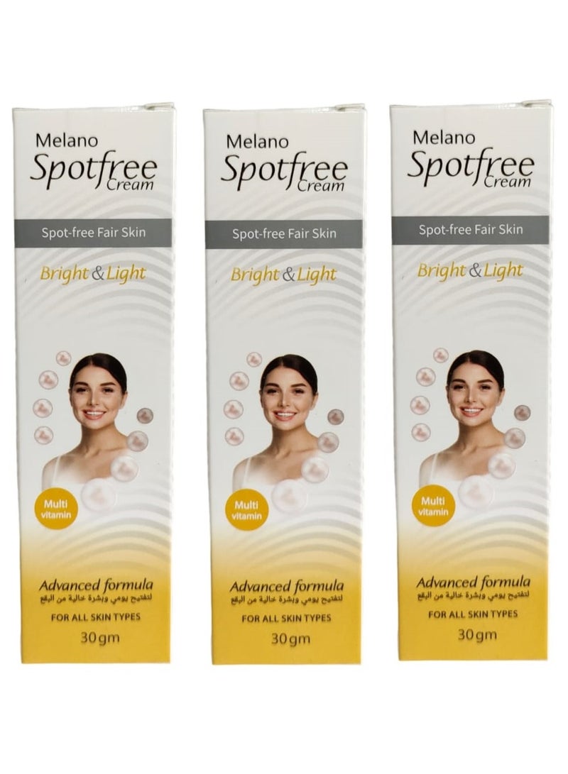 ميلانو 3 قطع من تركيبة كريمية متقدمة خالية من البقع، 3*30 جم - Image 1