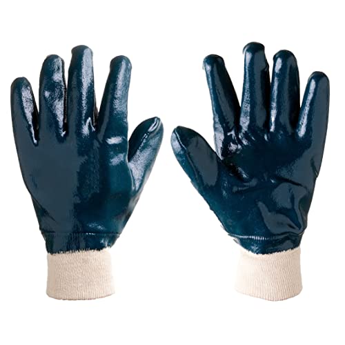 Robustt Industrial Safety Gloves Anti-Cut (Full Coated) for Finger and Hand Protection (Pack of 1), Heat Resistant, Cut Proof, Water Resistant, PVC Coated Polyester Hand Gloves - Image 1